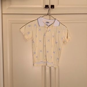 Boys yellow golf shirt